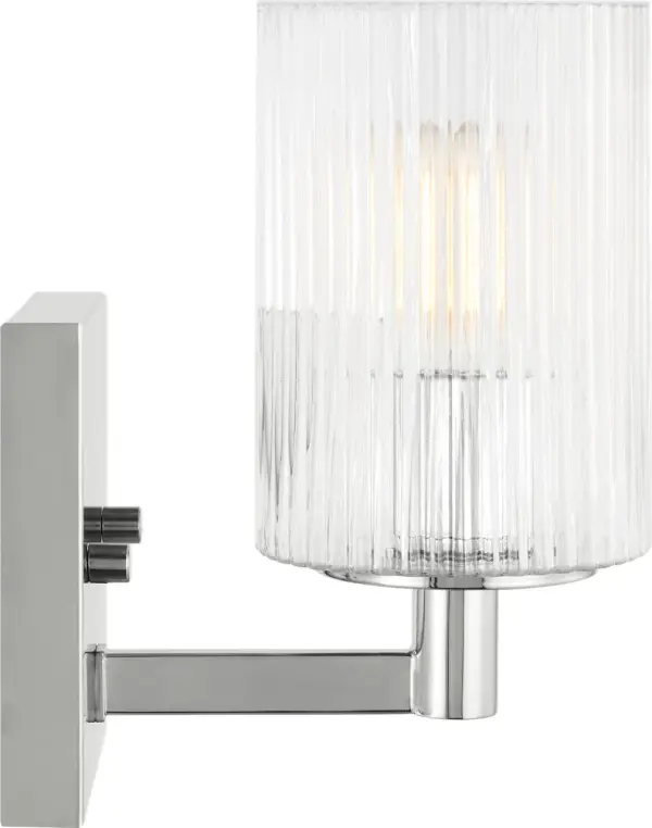 Lando One Light Wall Sconce in Brushed Steel - Image 5