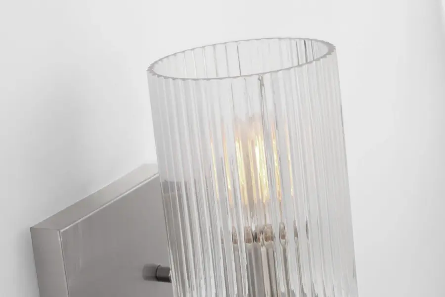 Lando One Light Wall Sconce in Brushed Steel - Image 6