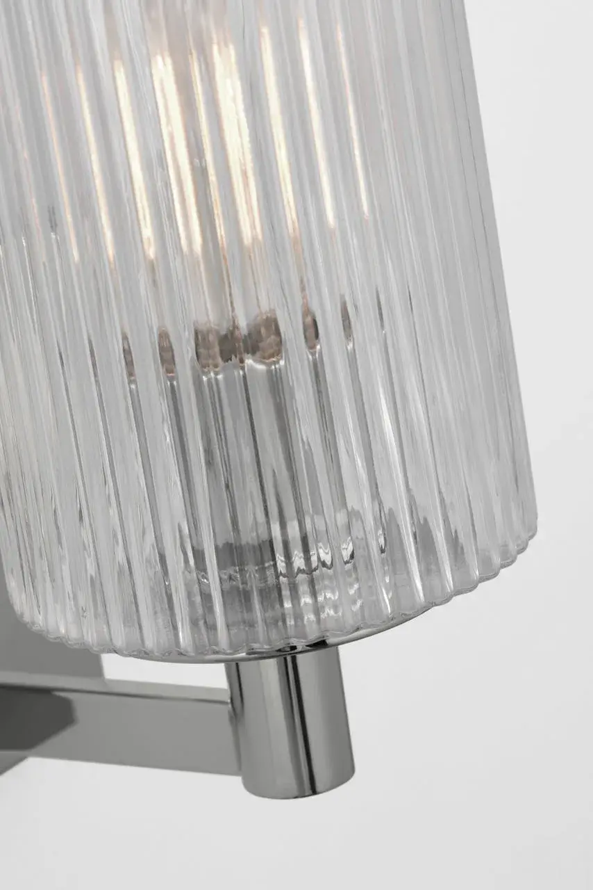 Lando One Light Wall Sconce in Brushed Steel - Image 8