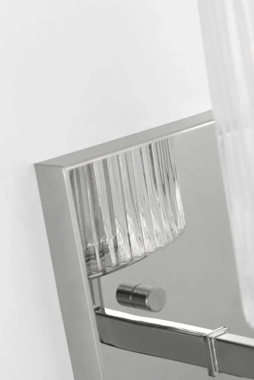 Lando One Light Wall Sconce in Brushed Steel - Image 9