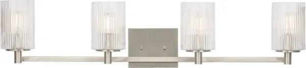 Modern Four-Light Vanity with Clean Contemporary Lines - Image 1