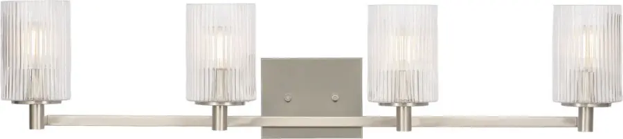 Modern Four-Light Vanity with Clean Contemporary Lines - Image 1