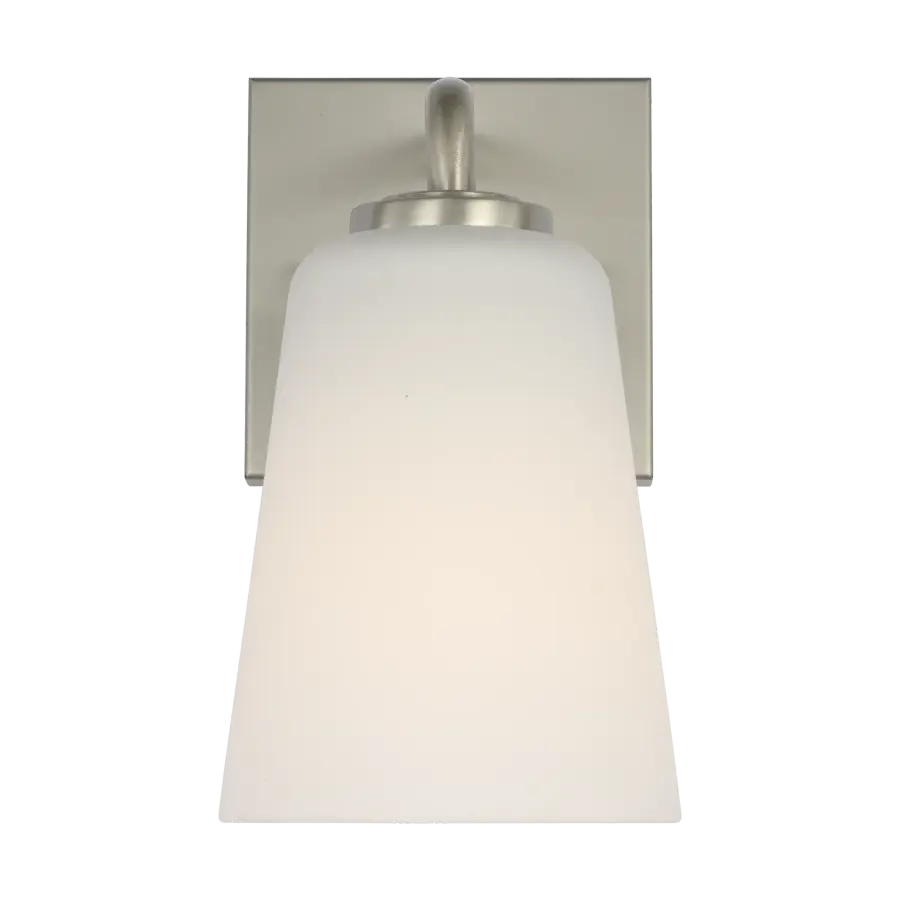 Miles Small Vanity Light in Brushed Nickel - Image 1