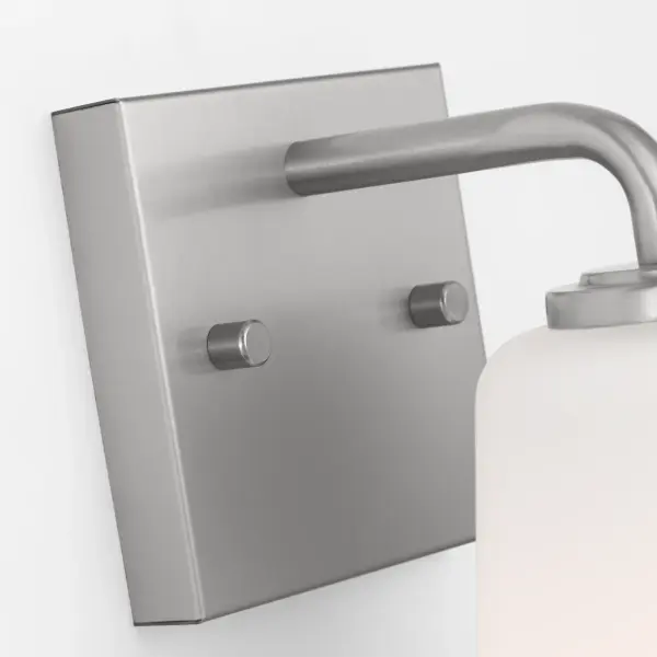 Miles Small Vanity Light in Brushed Nickel - Image 4