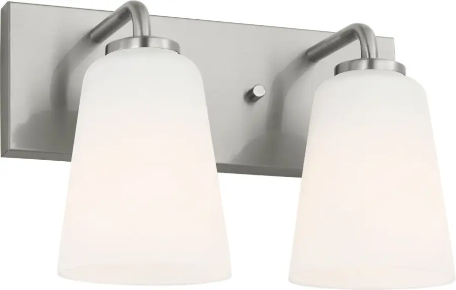 Miles Medium Vanity Light in Brushed Nickel - Image 2