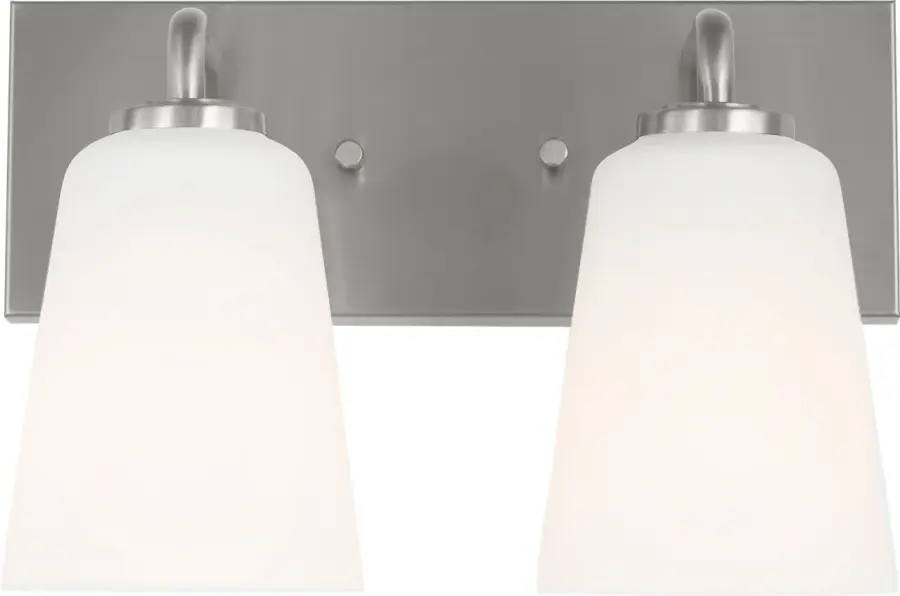 Miles Medium Vanity Light in Brushed Nickel - Image 3