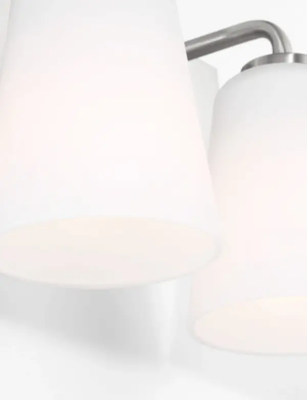 Miles Medium Vanity Light in Brushed Nickel - Image 5