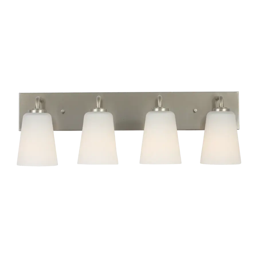 Miles Extra Large Bath Sconce in Brushed Nickel - Image 1