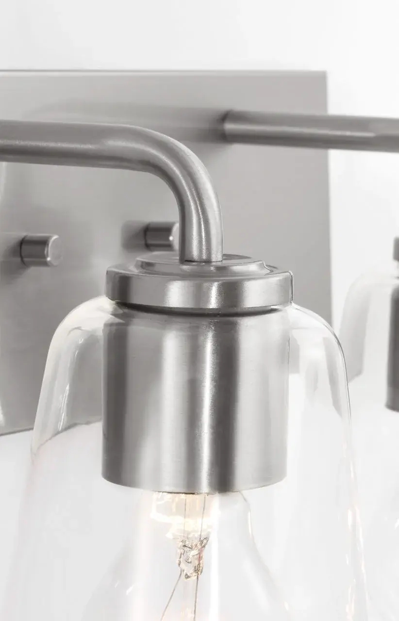 Miles Medium Vanity Light in Brushed Nickel - Image 11