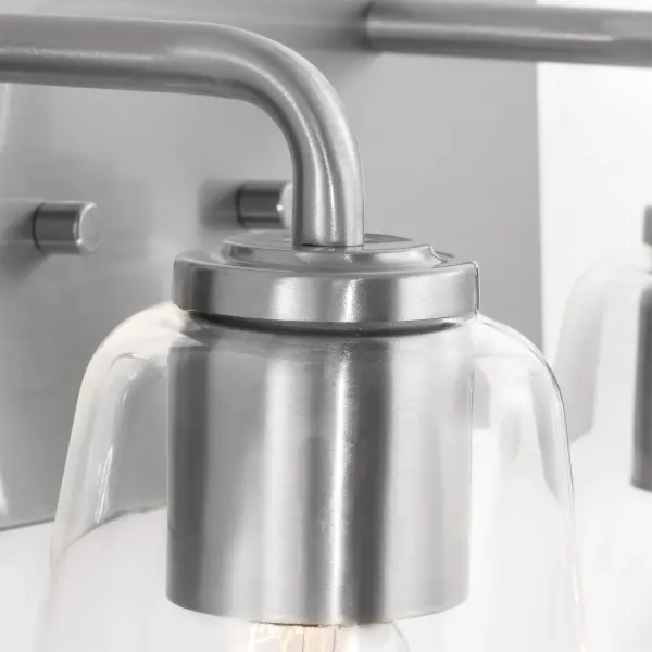 Miles Medium Vanity Light in Brushed Nickel - Image 3