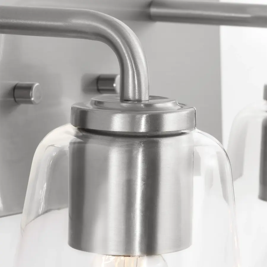 Miles Medium Vanity Light in Brushed Nickel - Image 3
