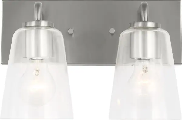 Miles Medium Vanity Light in Brushed Nickel - Image 7