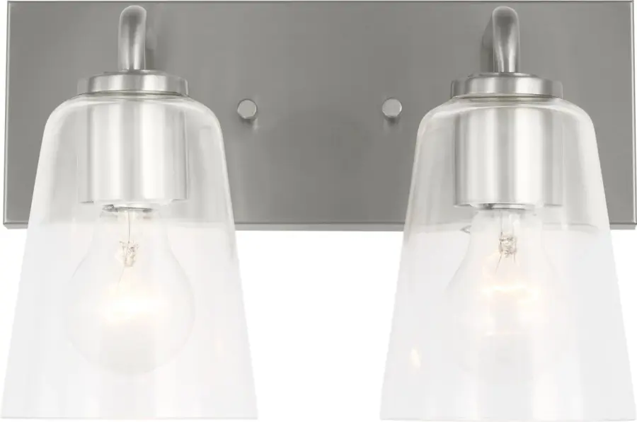 Miles Medium Vanity Light in Brushed Nickel - Image 7