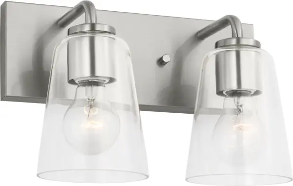 Miles Medium Vanity Light in Brushed Nickel - Image 9