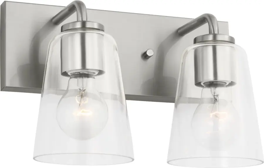 Miles Medium Vanity Light in Brushed Nickel - Image 9