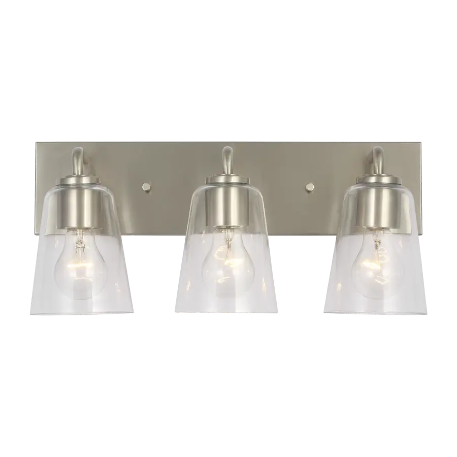 Miles Large Bath Sconce in Brushed Nickel - Image 1