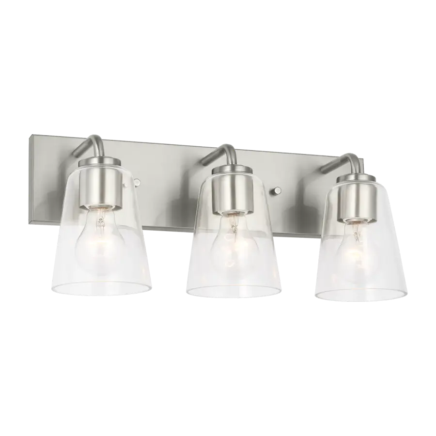 Miles Large Bath Sconce in Brushed Nickel - Image 2