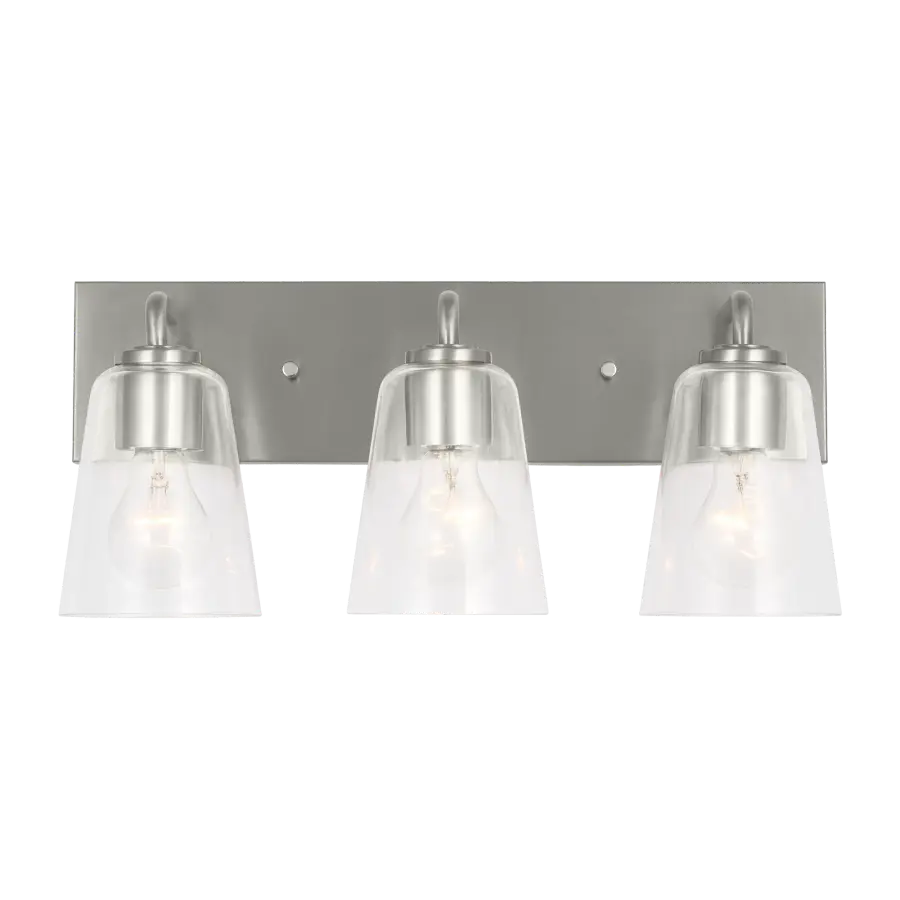 Miles Large Bath Sconce in Brushed Nickel - Image 5
