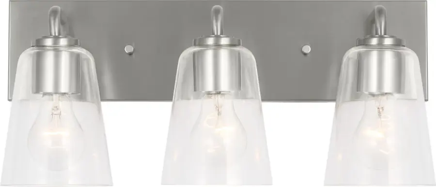 Miles Large Bath Sconce in Brushed Nickel - Image 7