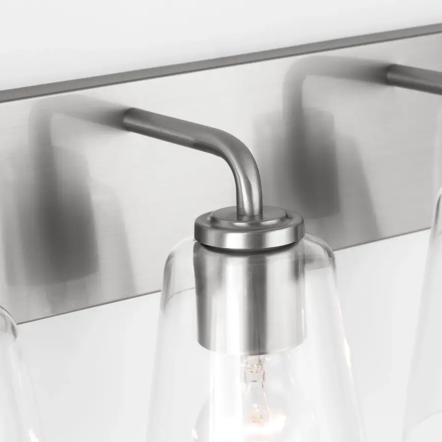 Miles Extra Large Bath Sconce in Brushed Nickel - Image 4
