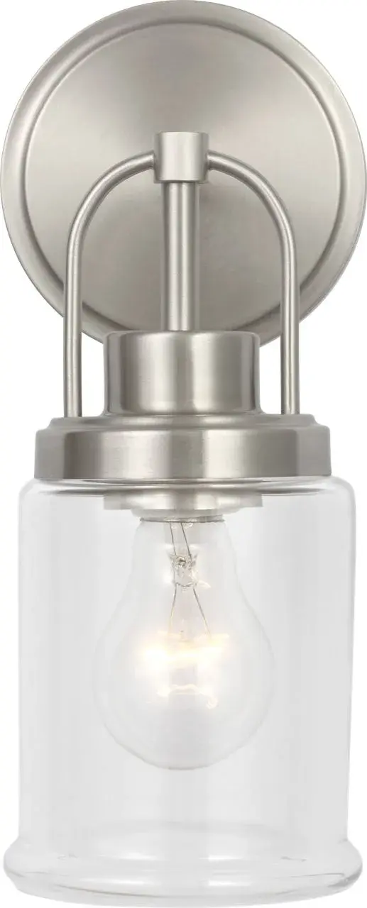 Anders Small Vanity Light in Brushed Nickel - Image 1
