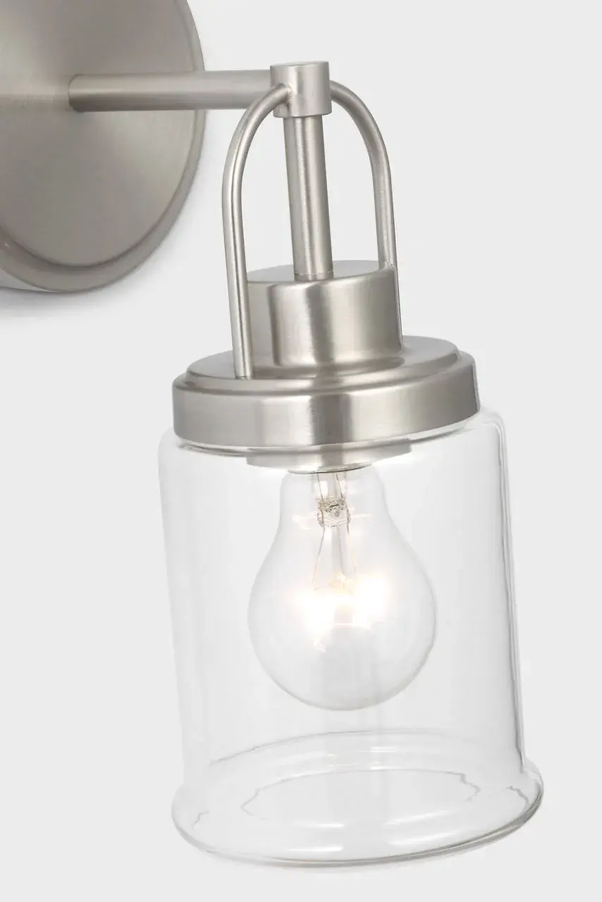 Anders Small Vanity Light in Brushed Nickel - Image 4
