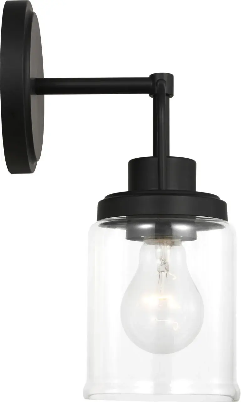 Anders Small Vanity Light in Midnight Black - Image 3