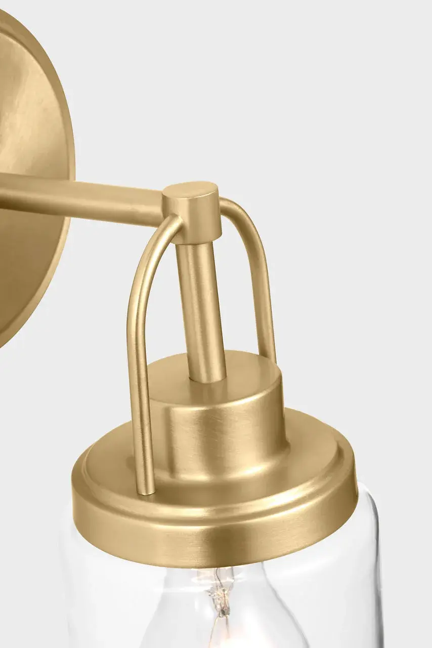 Anders Small Vanity Light in Satin Brass - Image 5