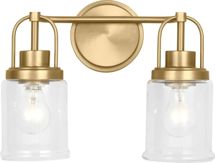 Anders Medium Vanity Light in Satin Brass - Image 1