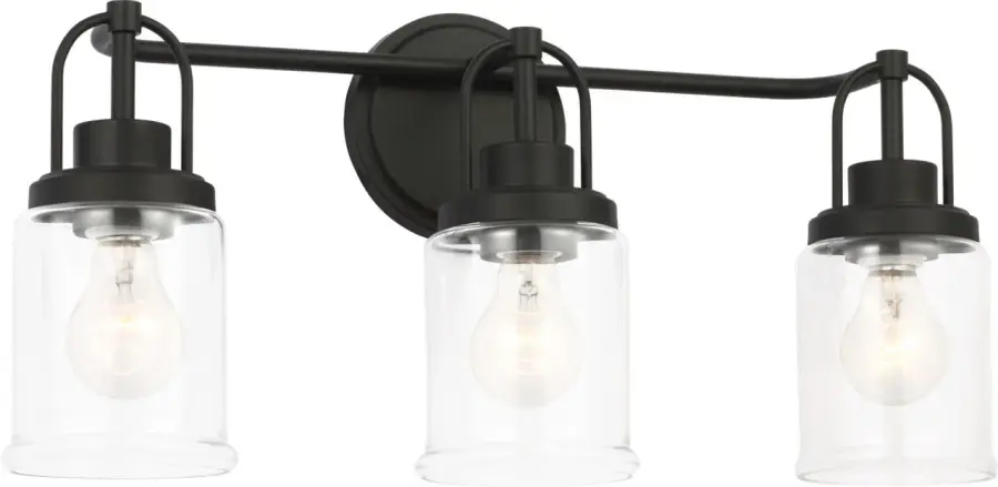 Anders Large Vanity Light in Midnight Black - Image 1