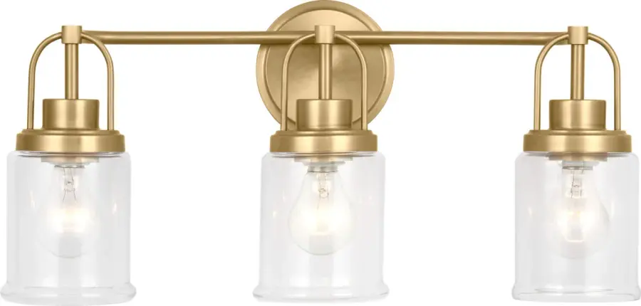Anders Large Vanity Light in Satin Brass - Image 1