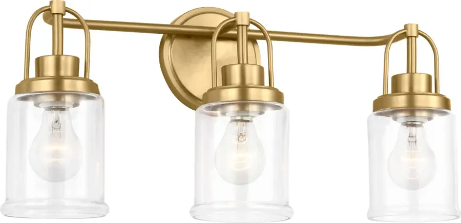 Anders Large Vanity Light in Satin Brass - Image 2