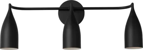 The Maya 3-Light Vanity delivers clean, contemporary style with evenly distributed illumination. Its slim profile and integrated lamps provide consistent lighting across mid-sized vanities without visual clutter. - alternate view