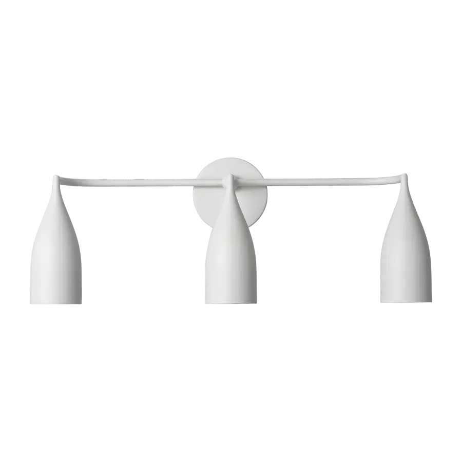 Maya 3-Light Vanity in Matte White - Image 1