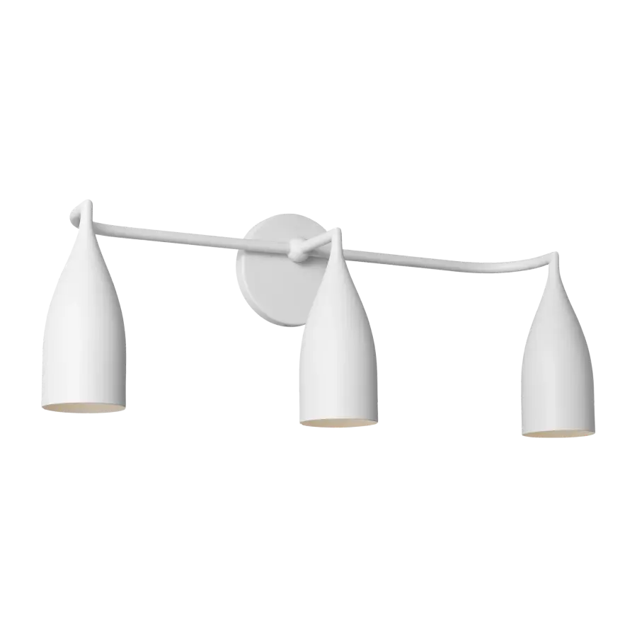 Maya 3-Light Vanity in Matte White - Image 2