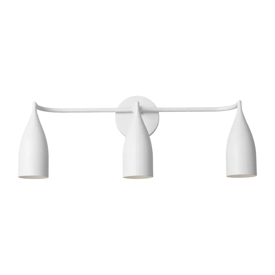 Maya 3-Light Vanity in Matte White - Image 5