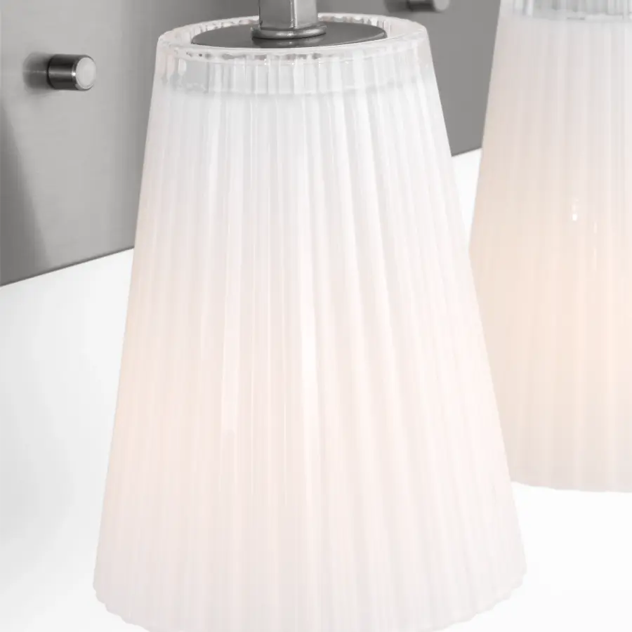 Upson Medium Vanity Light in Brushed Nickel - Image 3