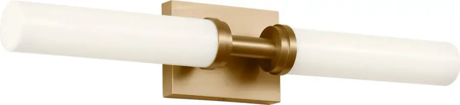 Coles 24" LED Vanity Light in Satin Brass - Image 4