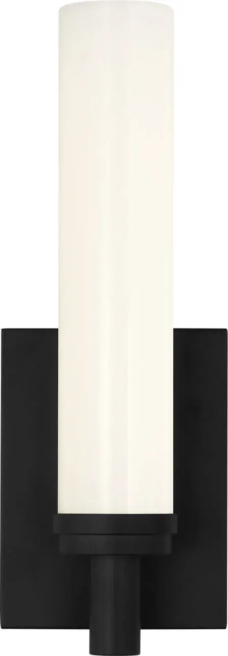 The Coles 13" LED Vanity delivers streamlined, energy-efficient lighting with dual cylindrical white glass diffusers. Its minimal profile and vertical/horizontal mounting flexibility make it ideal for modern bathrooms and powder rooms. - alternate view