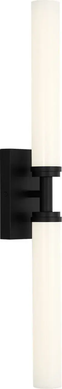 The Coles 30" LED Vanity delivers streamlined modern design with dual cylindrical white glass diffusers for balanced, uniform lighting. Its minimal profile and versatile orientation make it ideal for contemporary bathrooms and powder rooms.