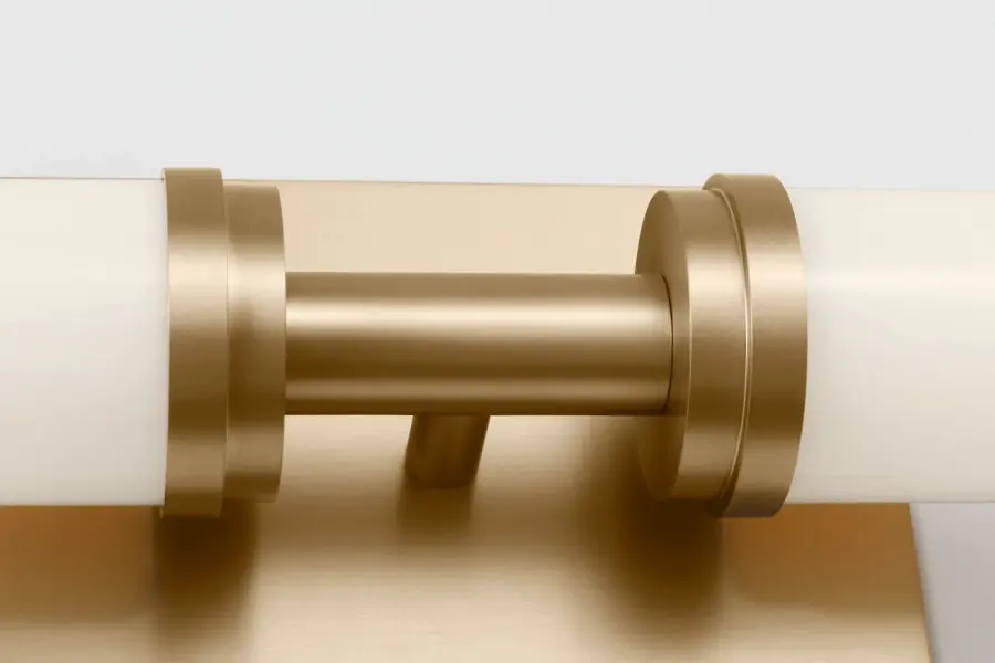 Coles 30" LED Vanity Light in Satin Brass - Image 5