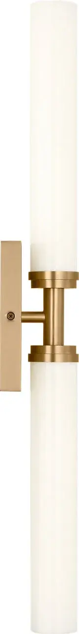 Coles 30" LED Vanity Light in Satin Brass - Image 6