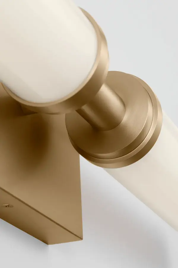 Coles 30" LED Vanity Light in Satin Brass - Image 7