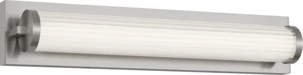 Modern Vanity Light with Textured Glass and Efficient LED Technology - Image 1