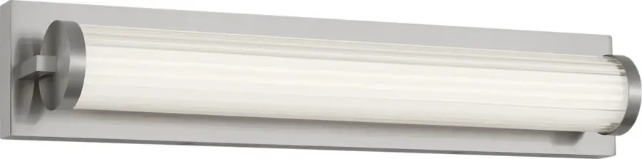 Modern Vanity Light with Textured Glass and Efficient LED Technology - Image 1