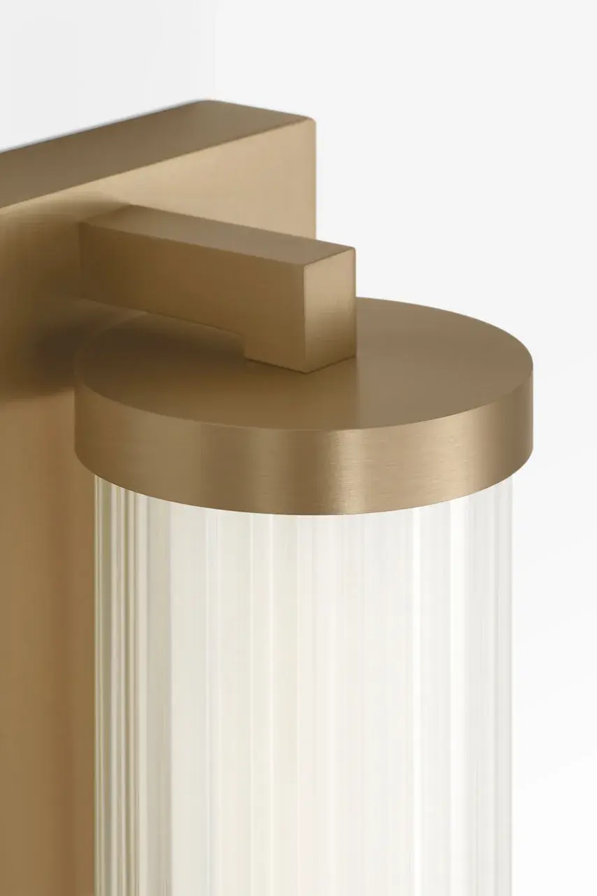 Weston 22" LED Vanity Light in Satin Brass - Image 2