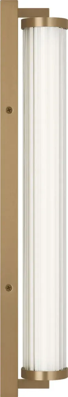 Weston 22" LED Vanity Light in Satin Brass - Image 5