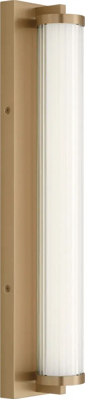Weston 22" LED Vanity Light in Satin Brass - Image 7