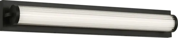 The Weston 28" LED Vanity delivers efficient, glare-free illumination through its ribbed glass lens and full-length metal backplate. Perfect for contemporary bathrooms seeking clean lines and functional lighting.
