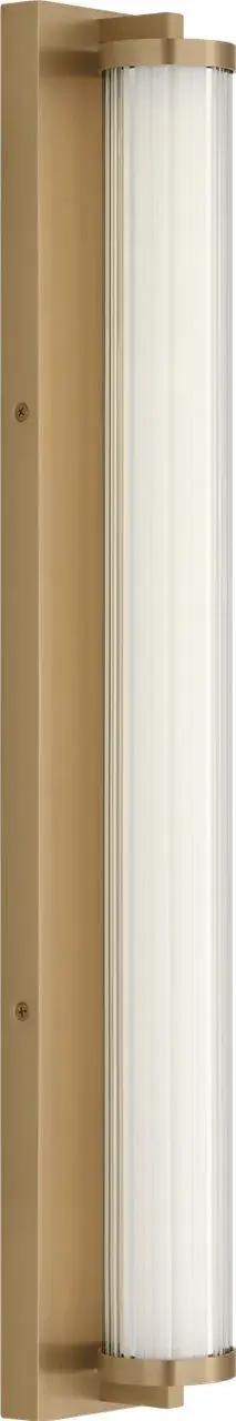Weston 28" LED Vanity Light in Satin Brass - Image 4